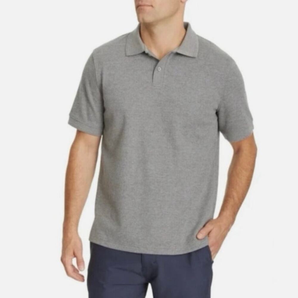 Marc New York Andrew Marc Sweater Polo Shirt Short Sleeve Gray Knit Men’s XL NEW